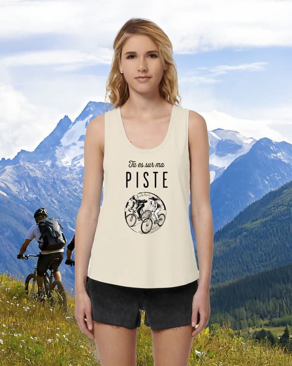 Image front Débardeur Femme Ample - Tu es sur ma piste