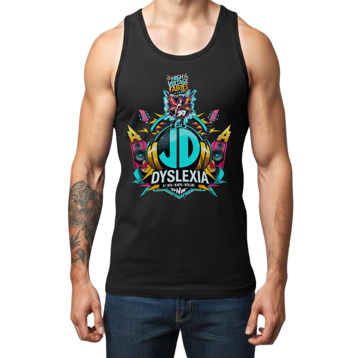 JD Dyslexia - 100% Cotton Tank Top
