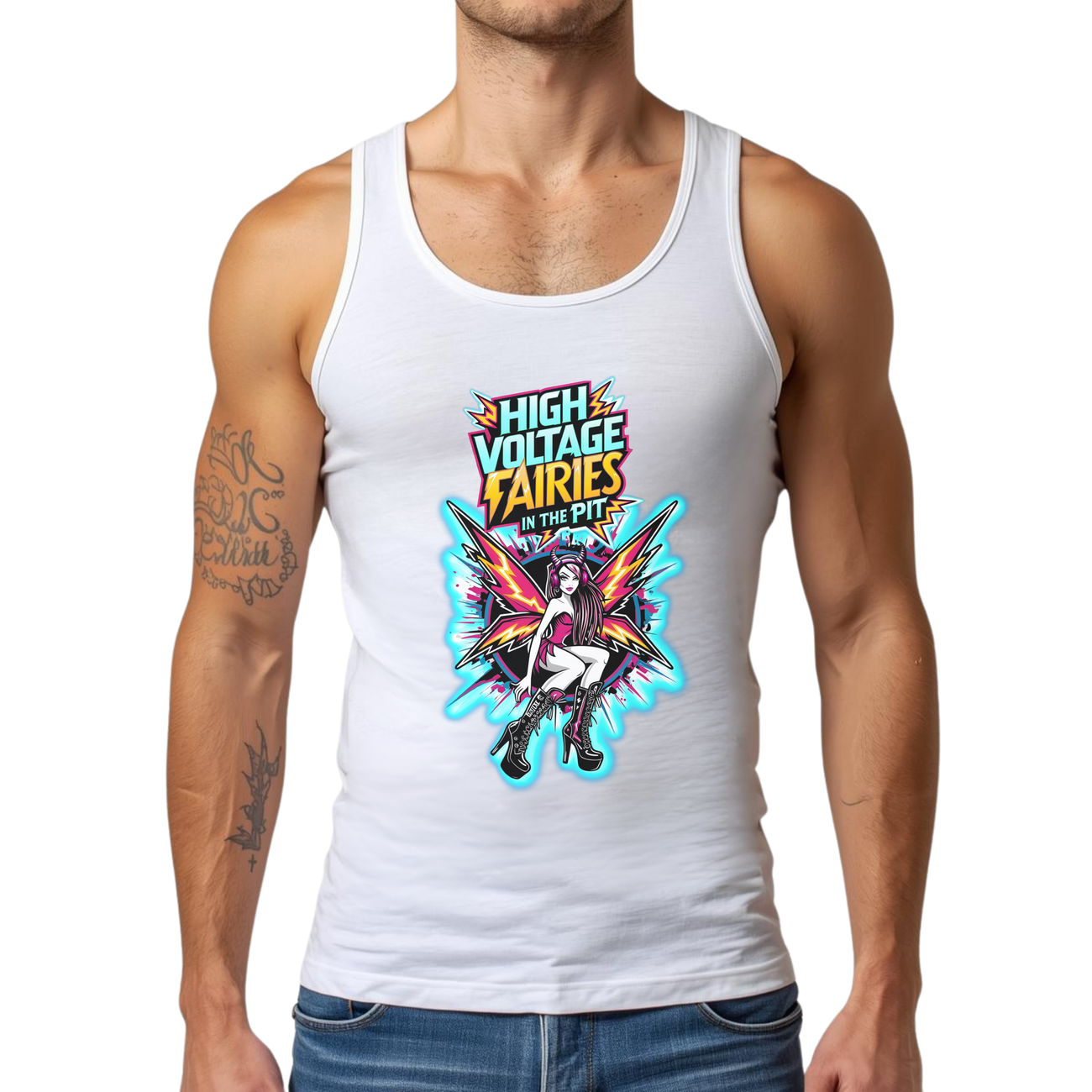 Men's Tank Top - White