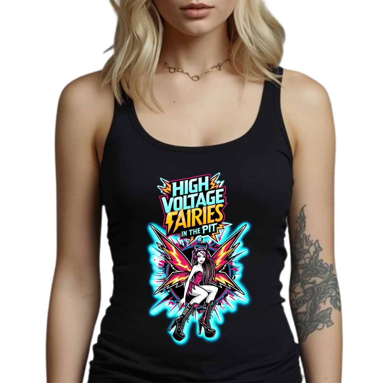 Women's slim fit Tank Top – Black