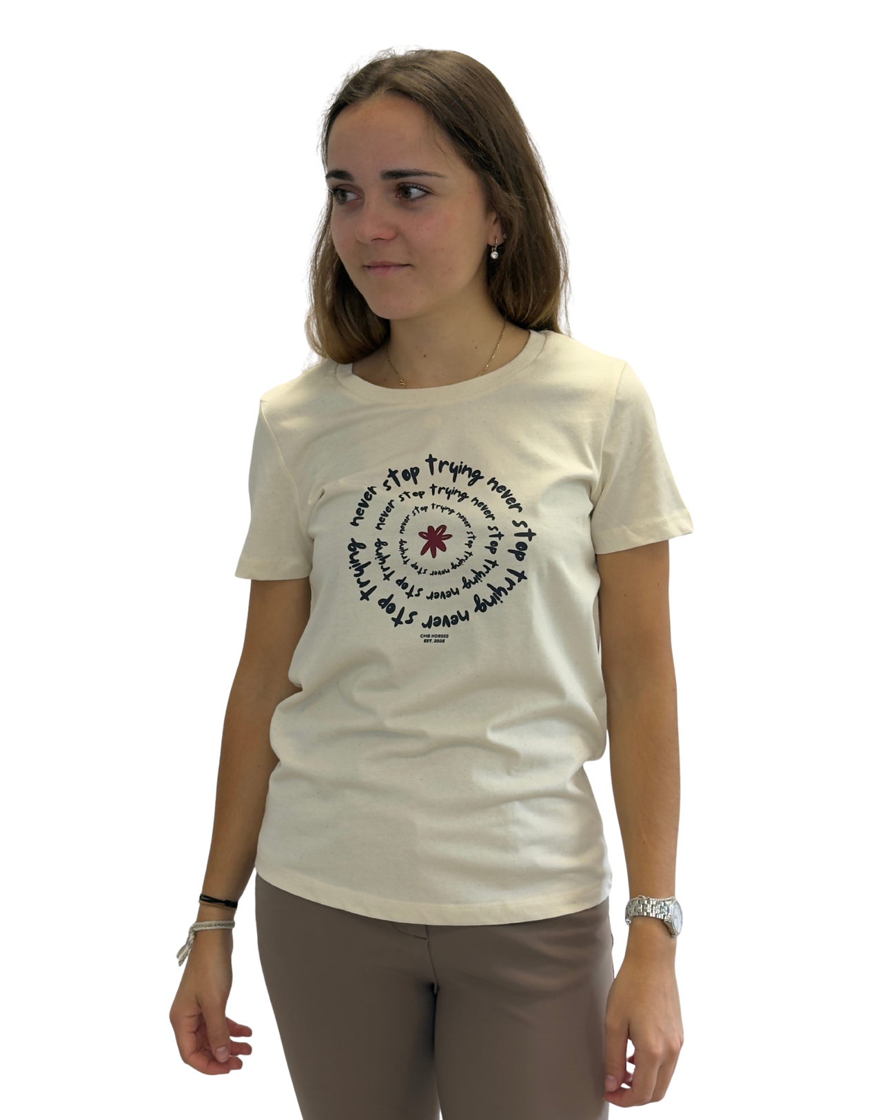 Image front Never Stop Trying - Le T-shirt