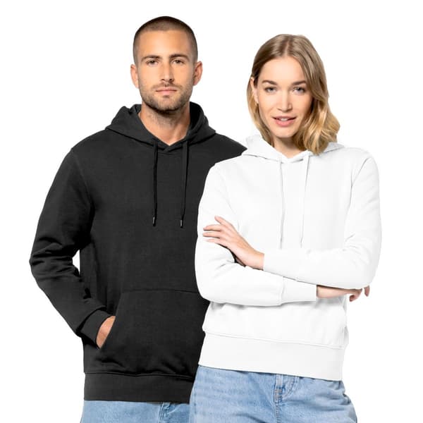 Image front sweat a capuche Kariban unisexe coton bio