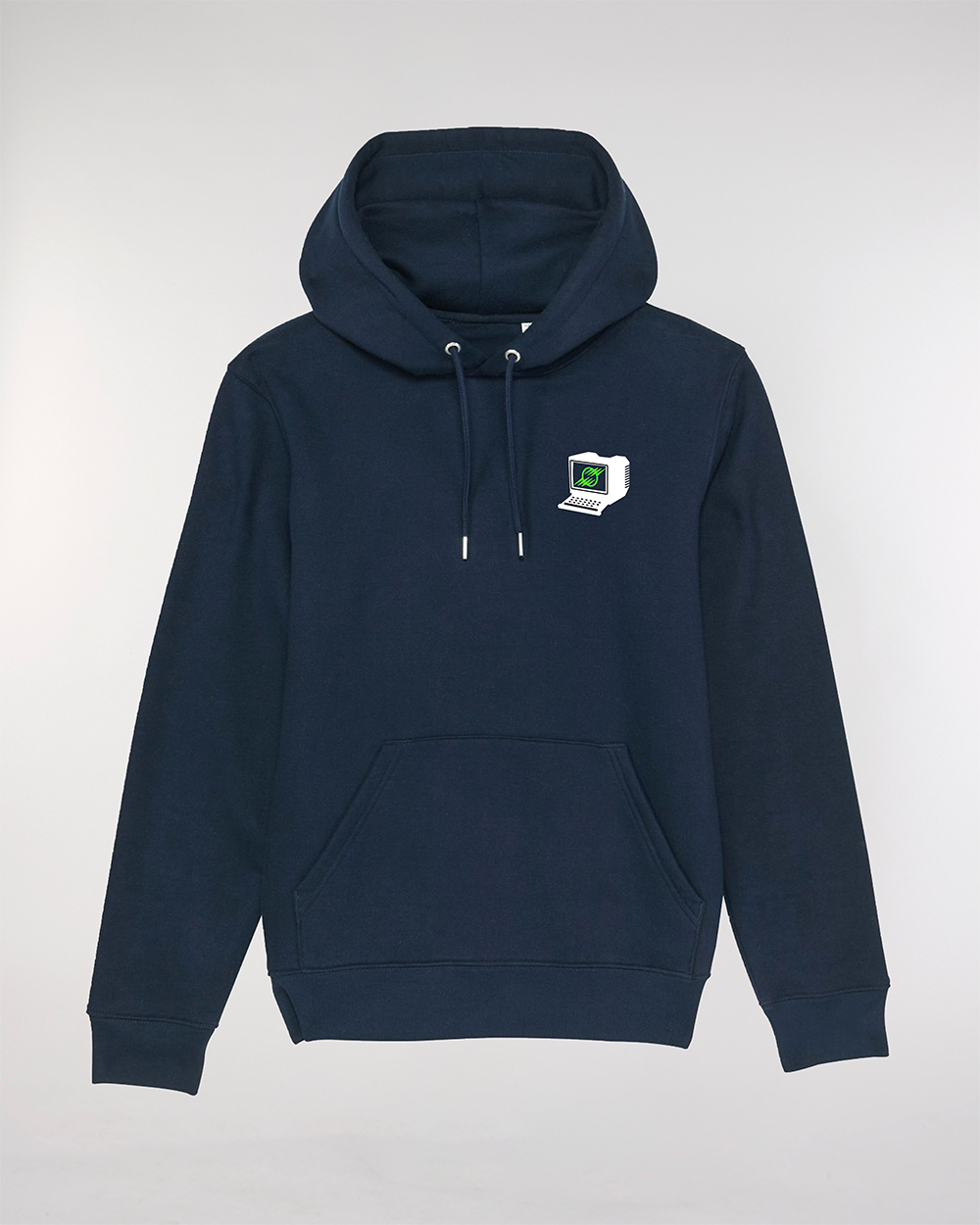 Image front Minitel - Hoodie Logo Blanc