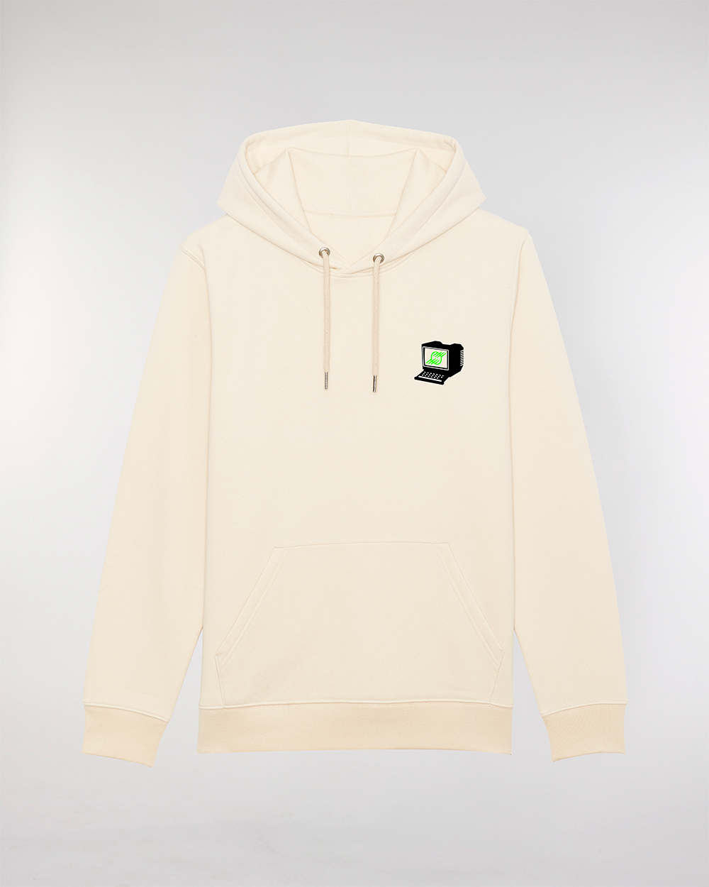 Image front Minitel - Hoodie Logo Noir