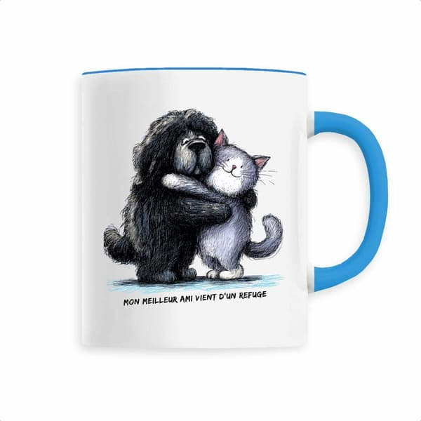 Image front Mug Céramique - "Mon meilleur ami vient d'un refuge"