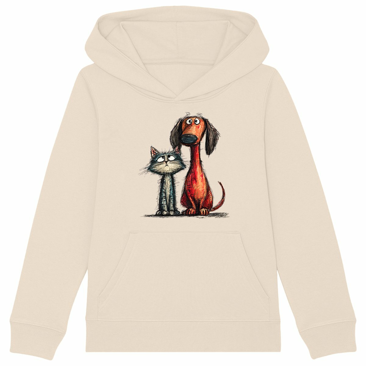 Image front T-shirt Unisexe Confort Bio - "L'amour n'a pas de prix, l'adoption non plus"