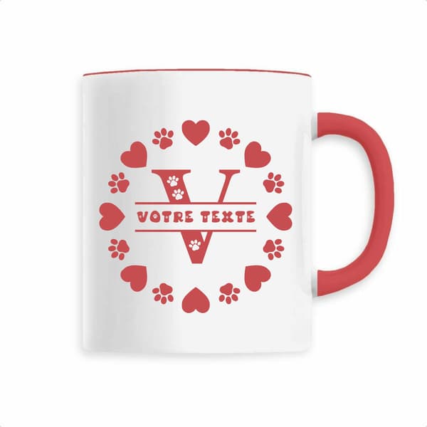 Image front Mug Céramique Personnalisable (Nom/Date) ZANIMAUX.FR