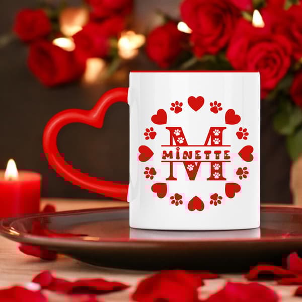 Image front Mug Cœur Personnalisable ZANIMAUX.FR (Nom/Date) - Céramique
