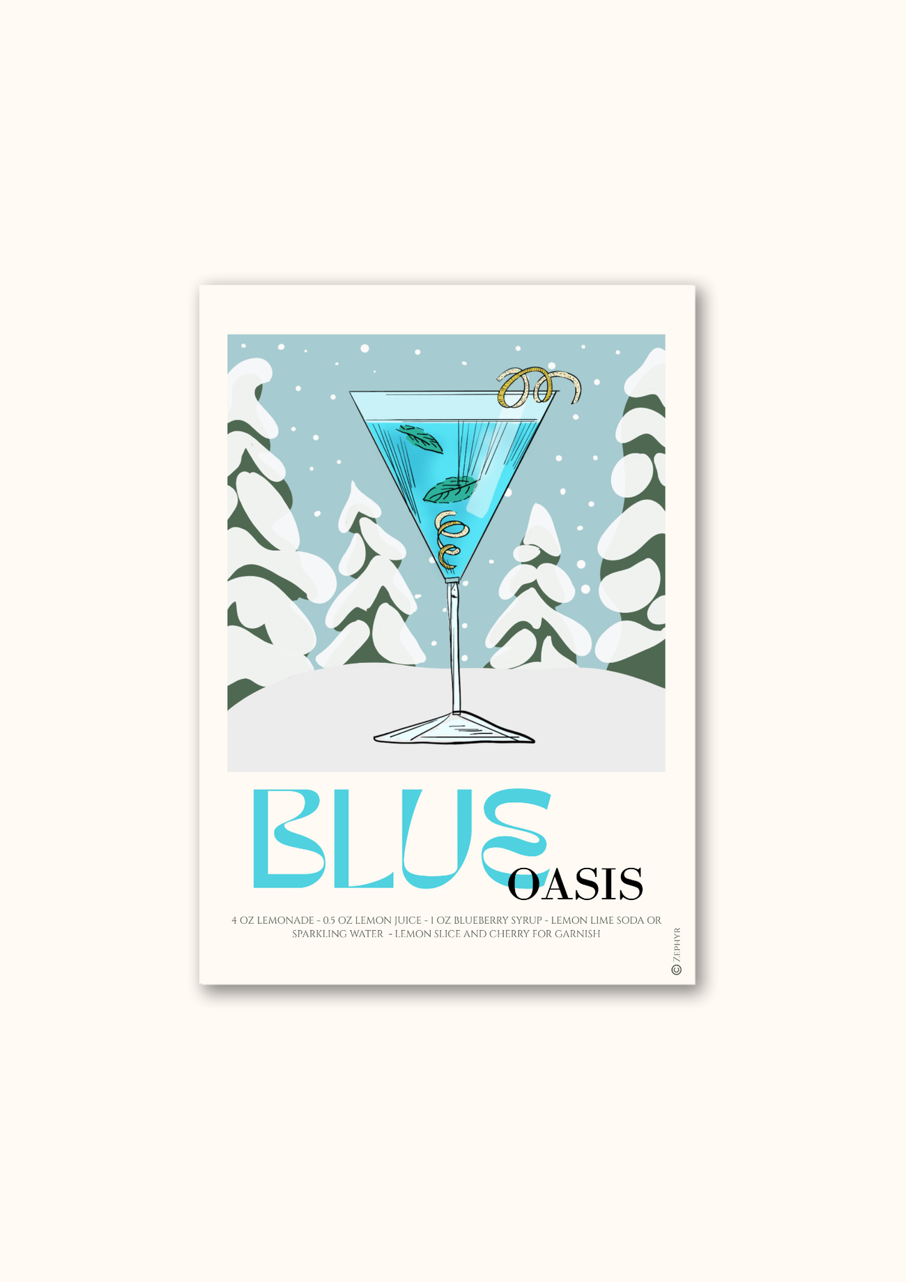 Poster Blue Oasis