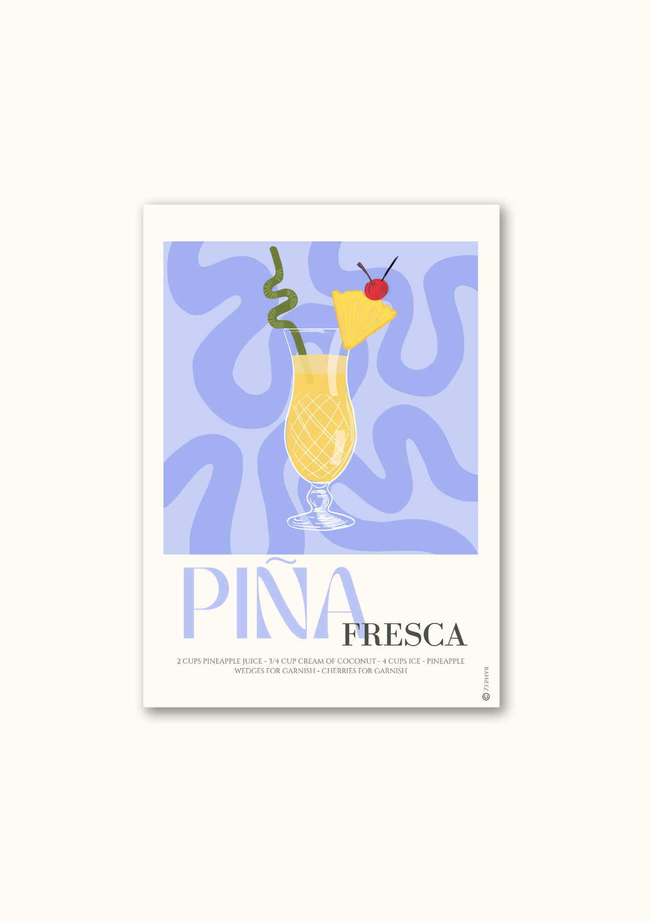 Poster Piña Fresca