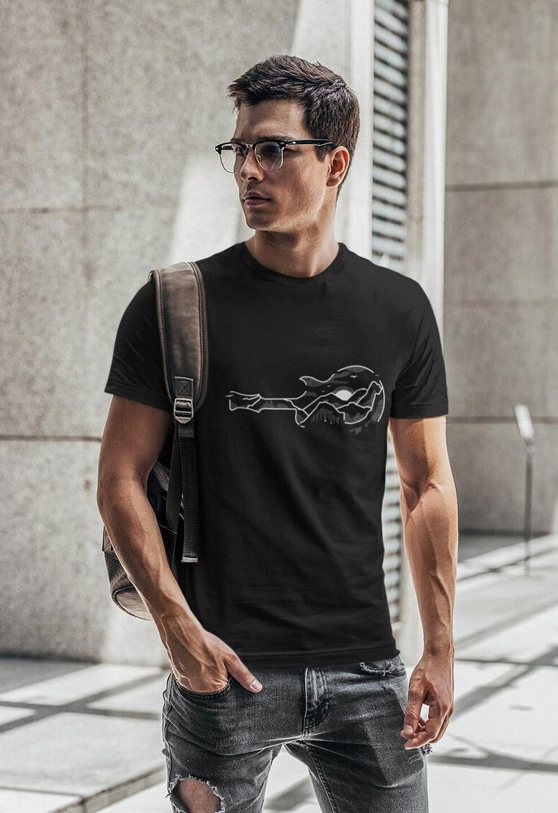 T-Shirt coton Bio - Guitare en Montagne