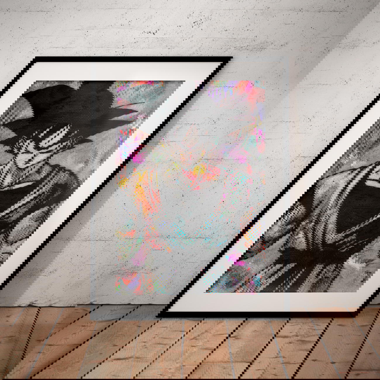 Poster affiche d'art - Goku Street Art