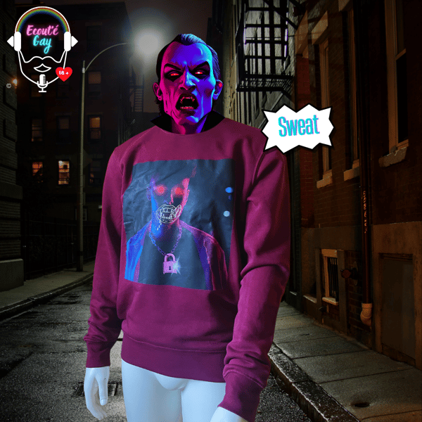 Image front Sweat-shirt "Vampire suceur cadenassé"