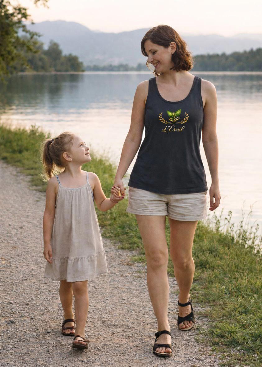 Image back Débardeur Femme 100% coton biologique L'Éveil