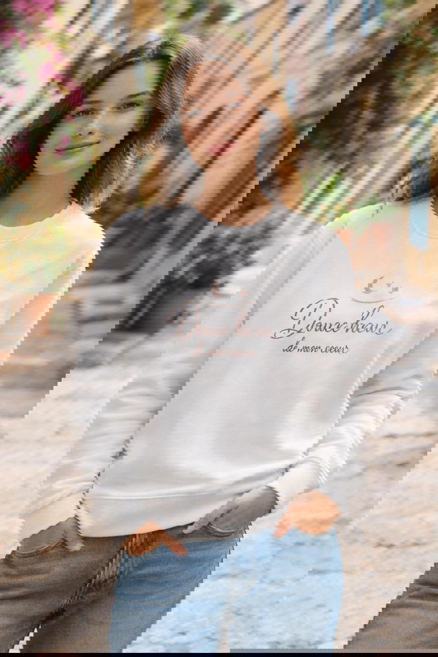 Image back Sweat-shirt Léger labels Eve Vegan et G.O.T.S - Douce'heur de mon cœur