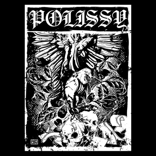 Image back Bird N Skulls Skate Cut Tee BLK