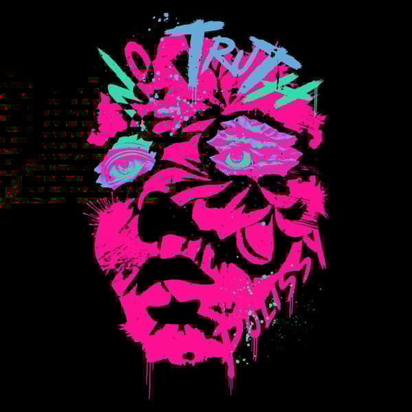 Image back No Truth Skate Cut Tee BLK