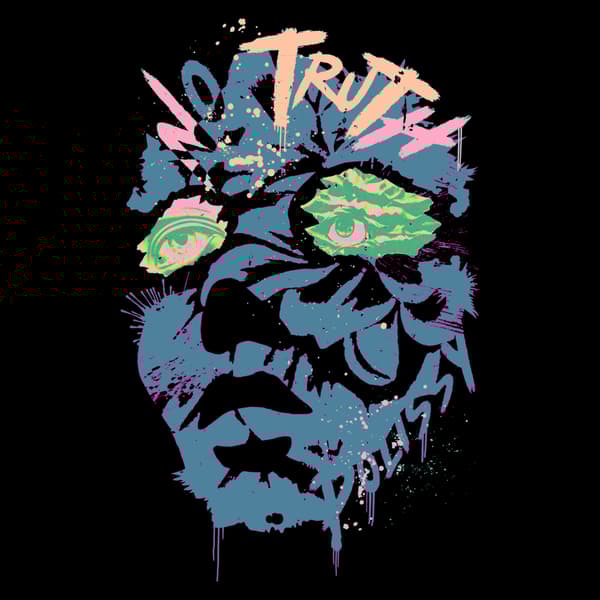 Image back No Truth Skate Cut Tee BLK