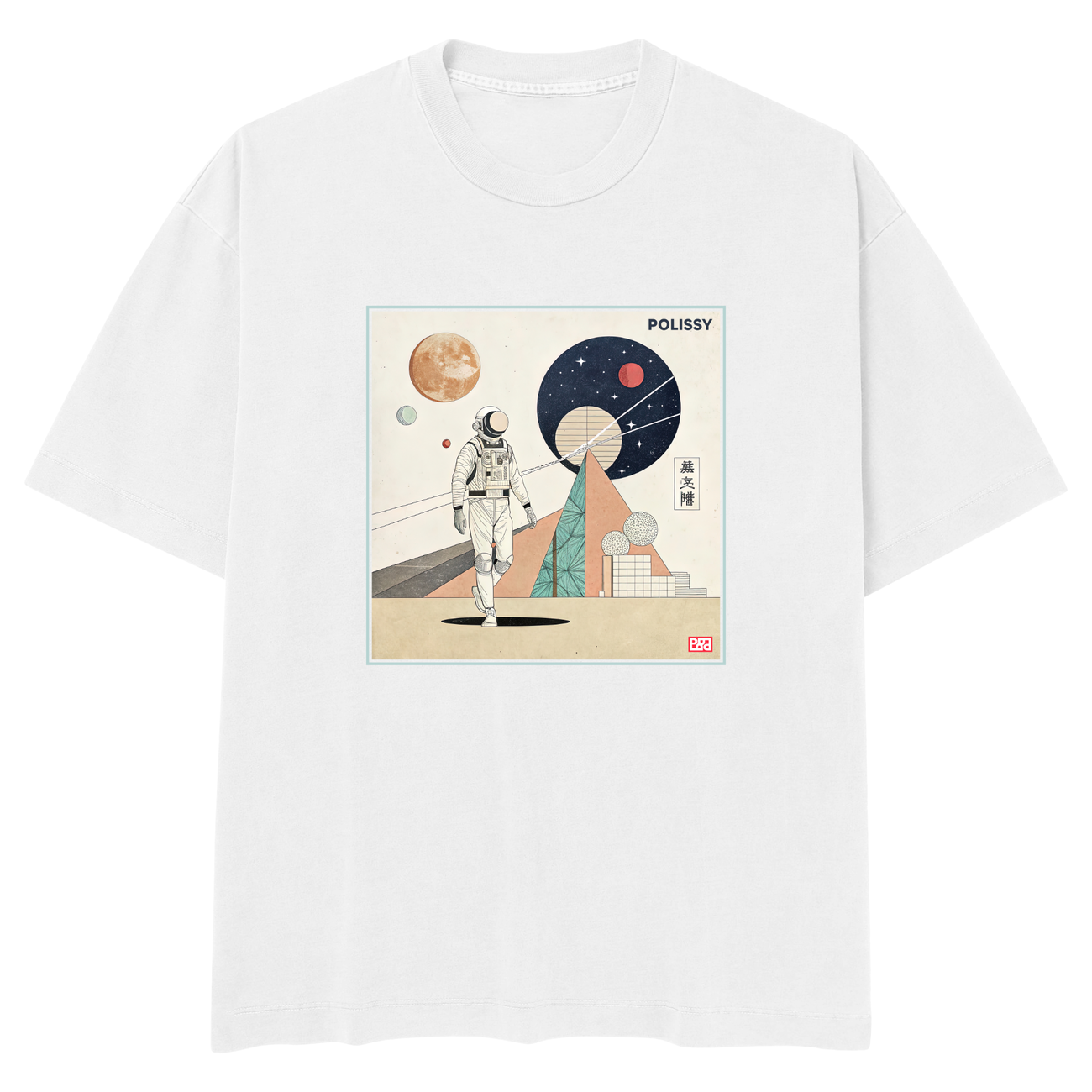 Image front AstroPop Skate Cut Tee WHT