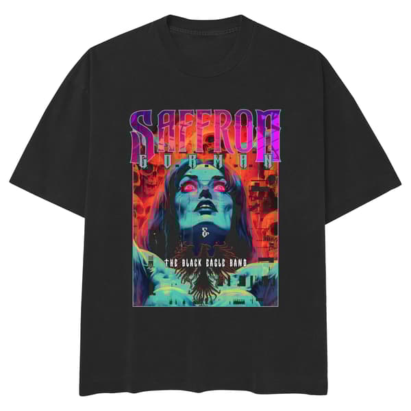 Image front Say Goodbye Skate Cut Tee BLK