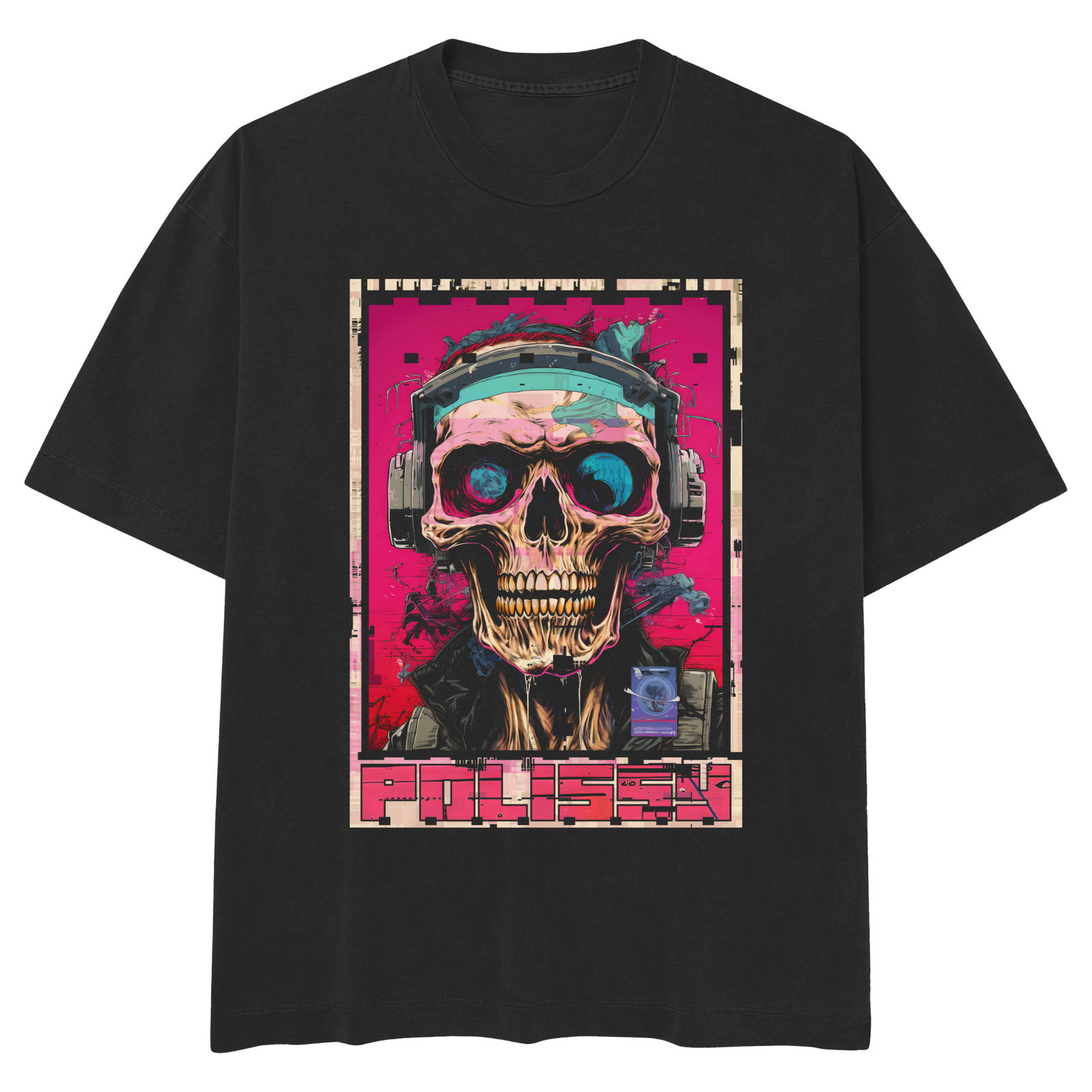 Image front Face Melter Skate Cut Tee BLK