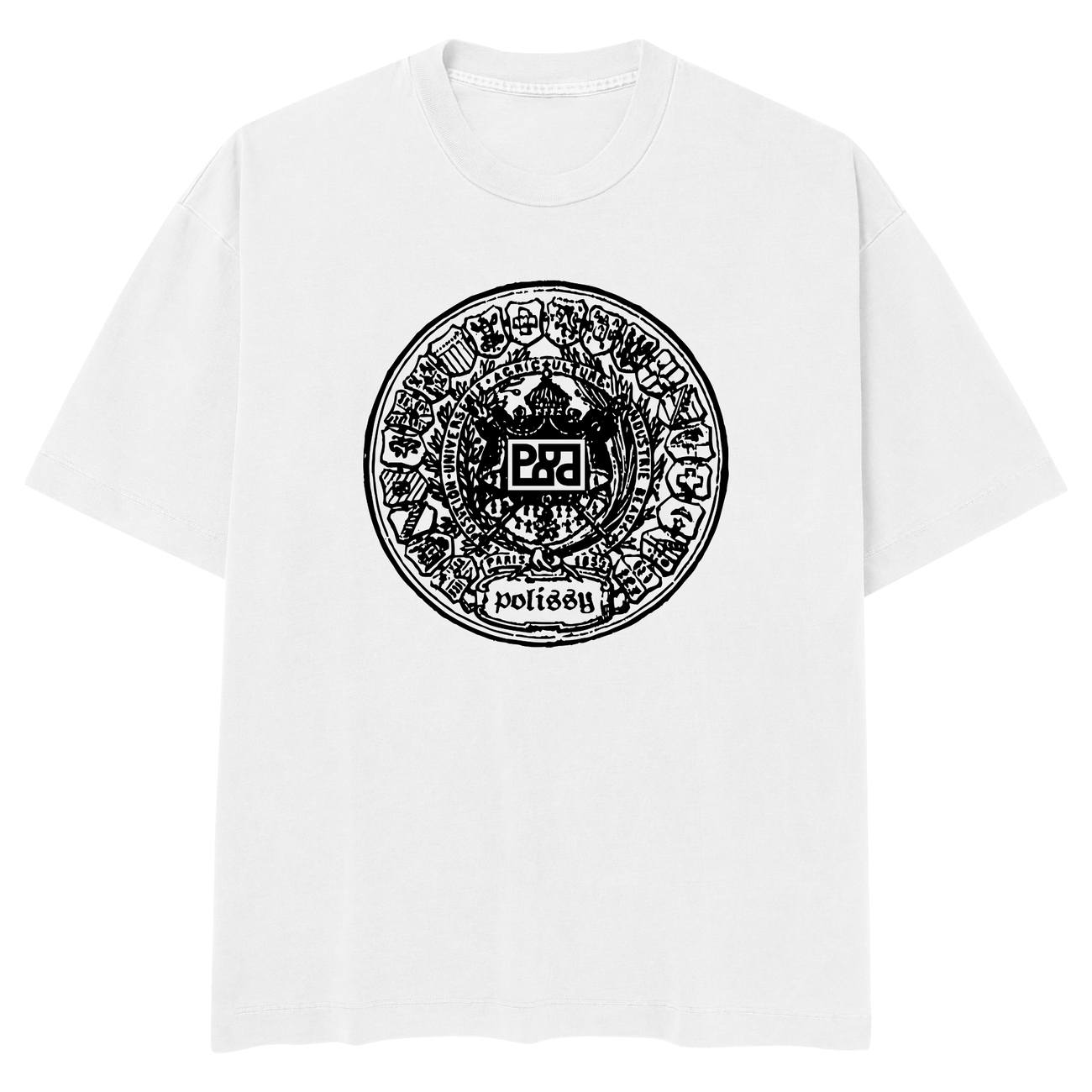 Image front Master Of Coin Skate Cut Tee WHT