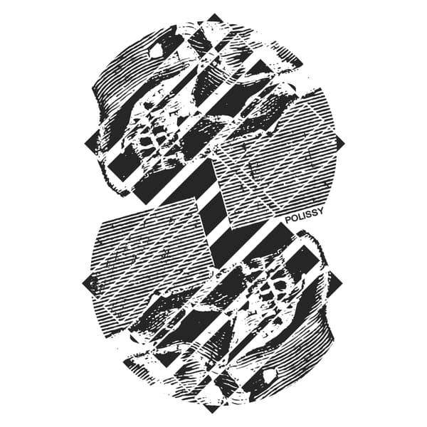 Image back Facing Skulls Skate Cut Tee WHT