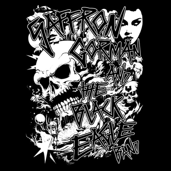 Image back Parasomnia WHT Skate Cut Tee BLK