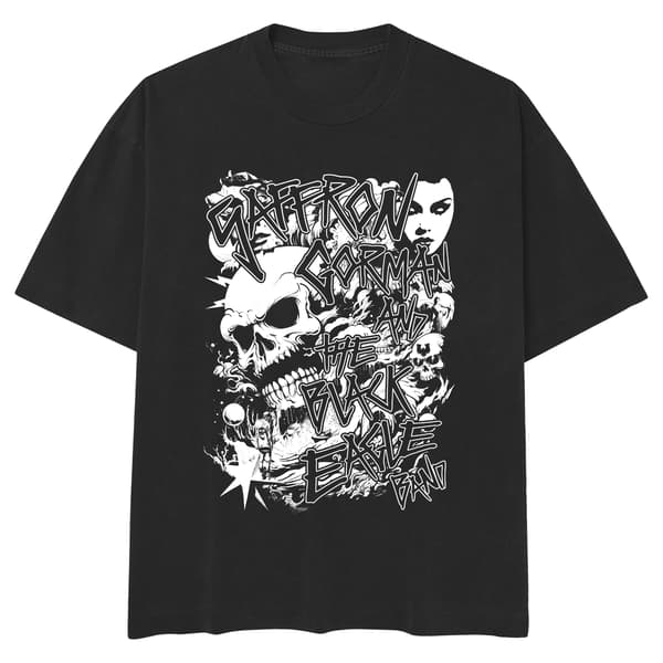 Image front Parasomnia WHT Skate Cut Tee BLK