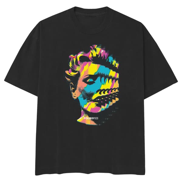 Image front Staggered Lady Skate Cut Tee BLK