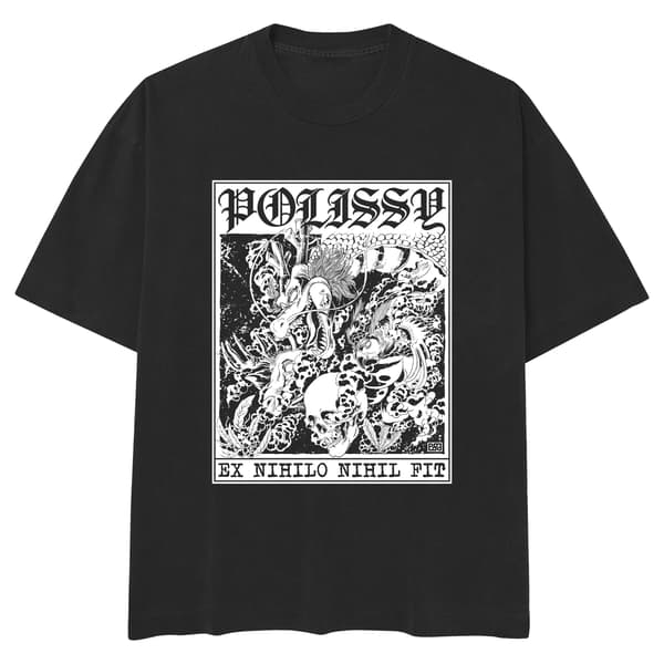 Image front From Nothing No Thing Can Come Skate Cut Tee BLK