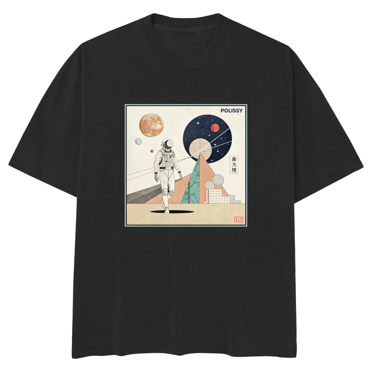 Image front AstroPop Skate Cut Tee BLK