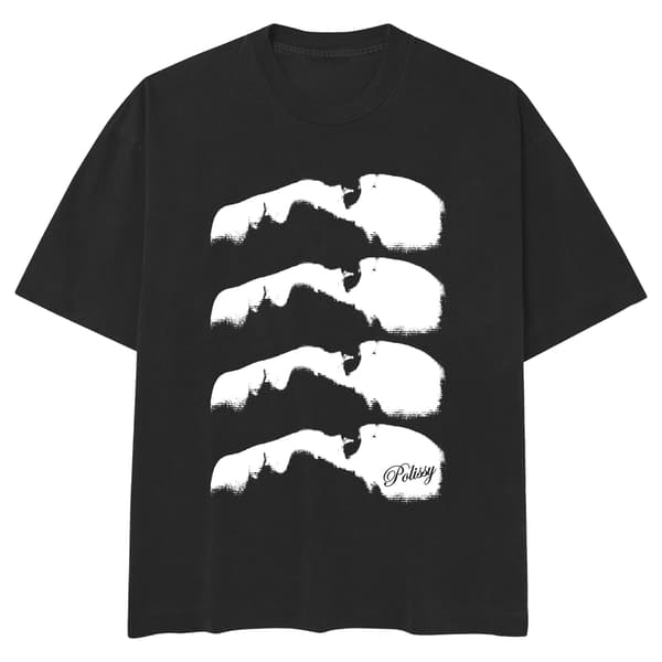 Image front 4 Faces Skate Cut Tee BLK