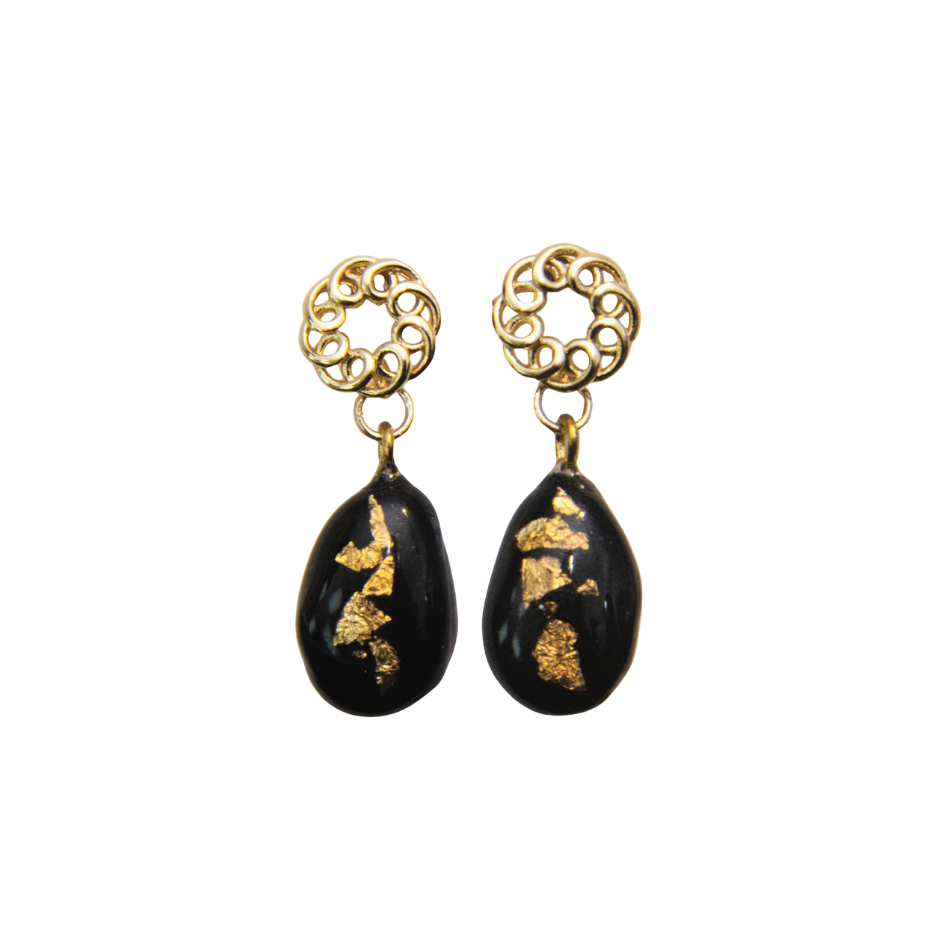 Image front Boucles d’oreilles - "Cosmos" - Collection « Gouttes de Lumière »