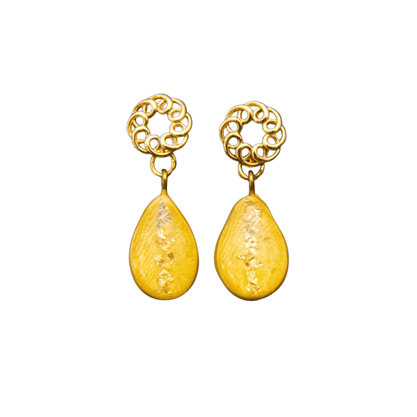 Image front Boucles d’oreilles - "Solaires" - Collection « Gouttes de Lumière »