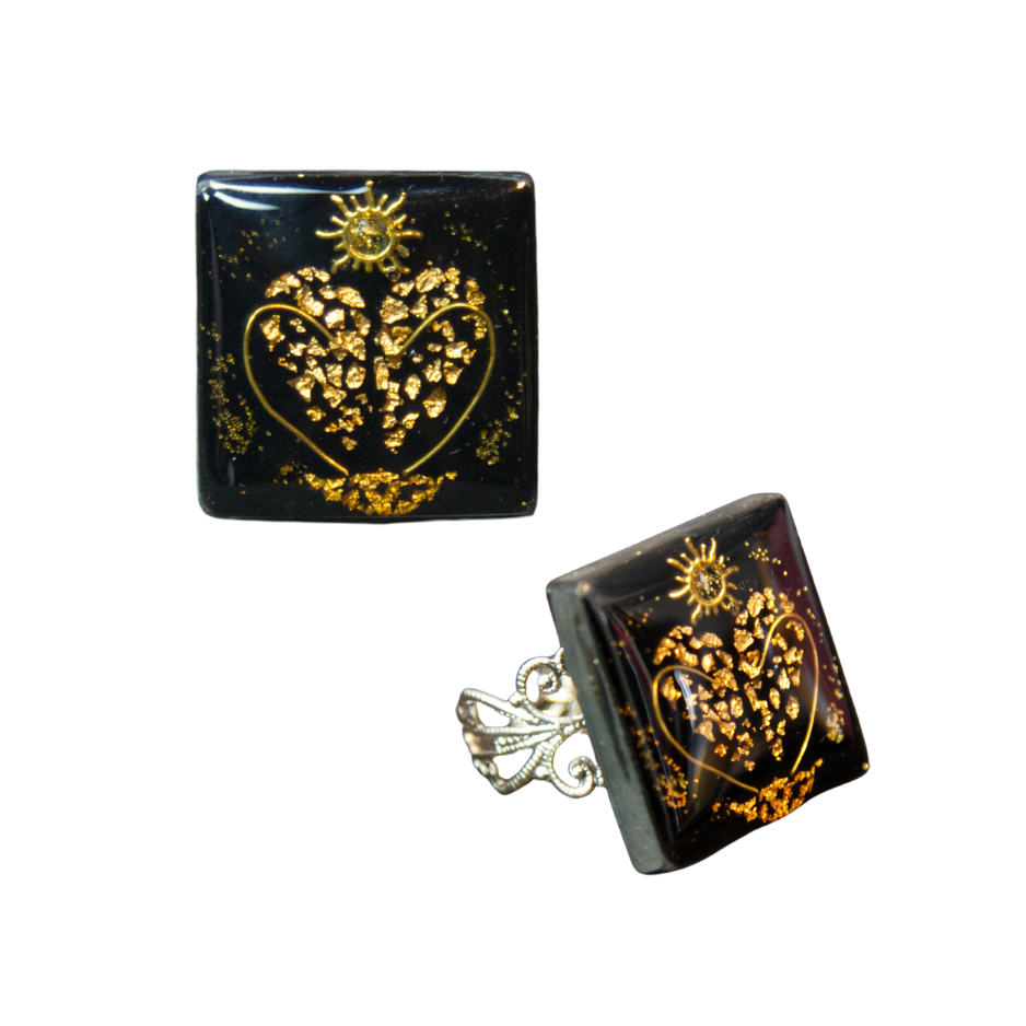 Image front Bague - « Les Nuits Heureuses » - Collection « Le Cœur de Brocéliande »