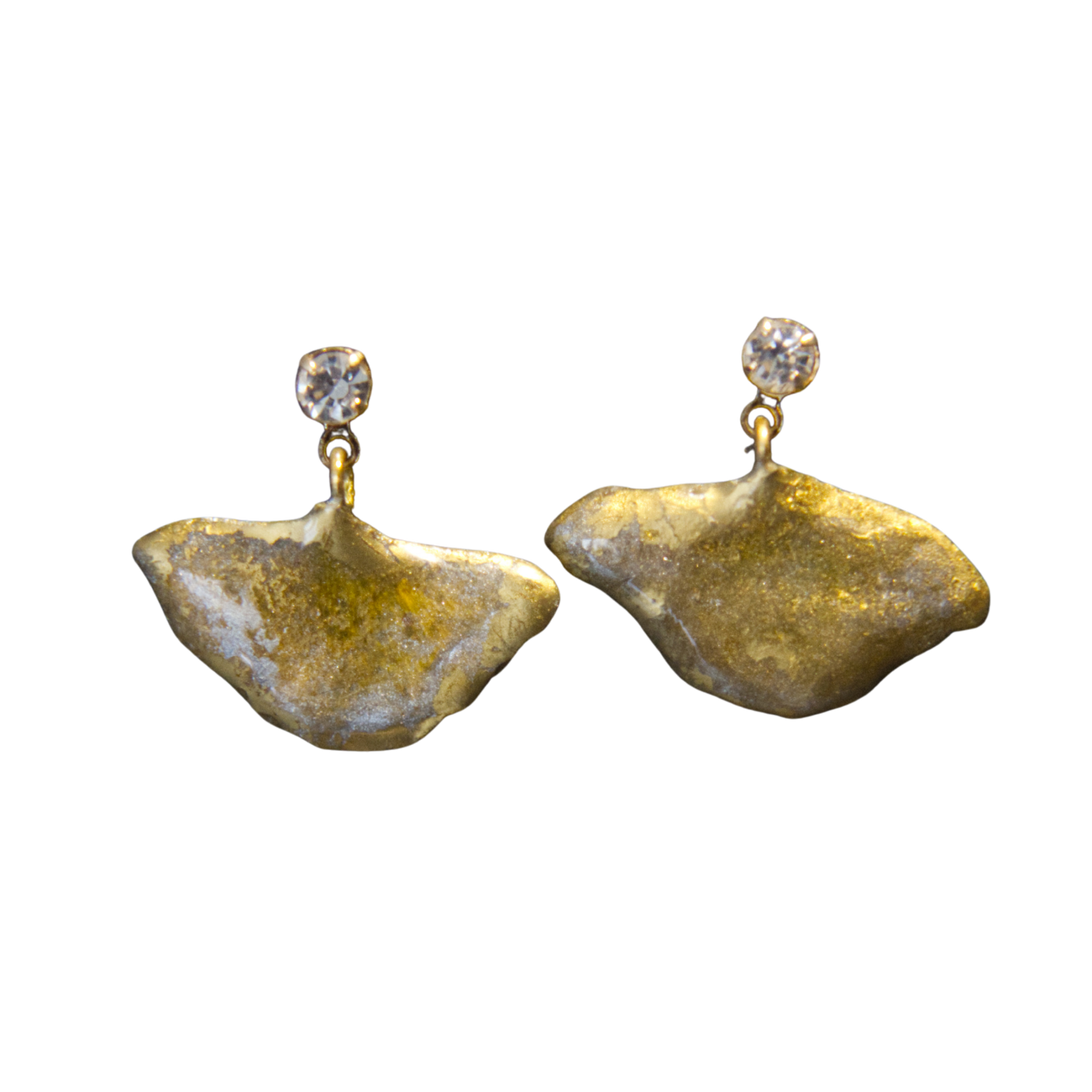 Image front Boucles d’oreilles « L'Arbre aux Cheveux d'Or » - Collection Gingko "Le Voile D'Isis"