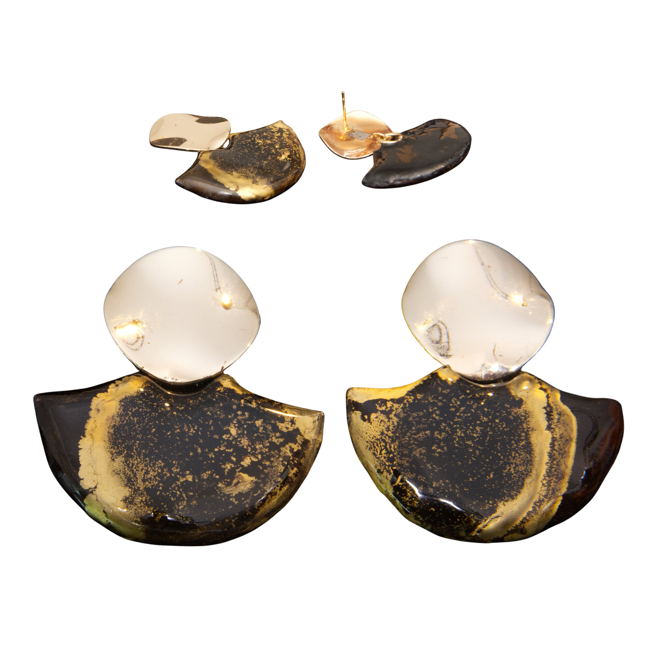 Image front Boucles d’Oreilles - "Clair Obscur" - Collection « Morgane »