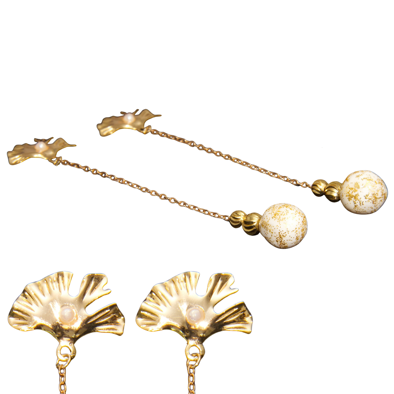 Image front Boucles d’Oreilles - "Le Regard du Jour" - Collection « Freya »