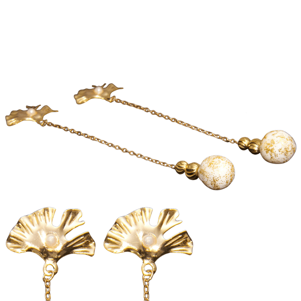 Image front Boucles d’Oreilles - "Le Regard du Jour" - Collection « Freya »