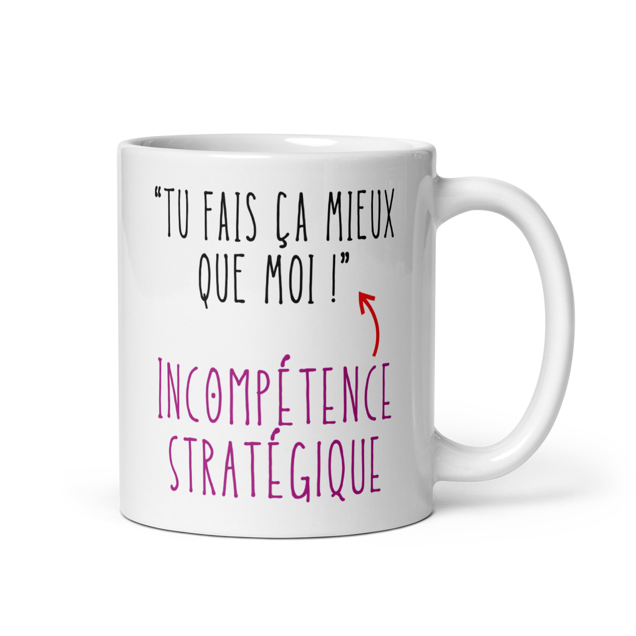 Collection "T'as pensé à ?" - Mug "Incompetence strategique"