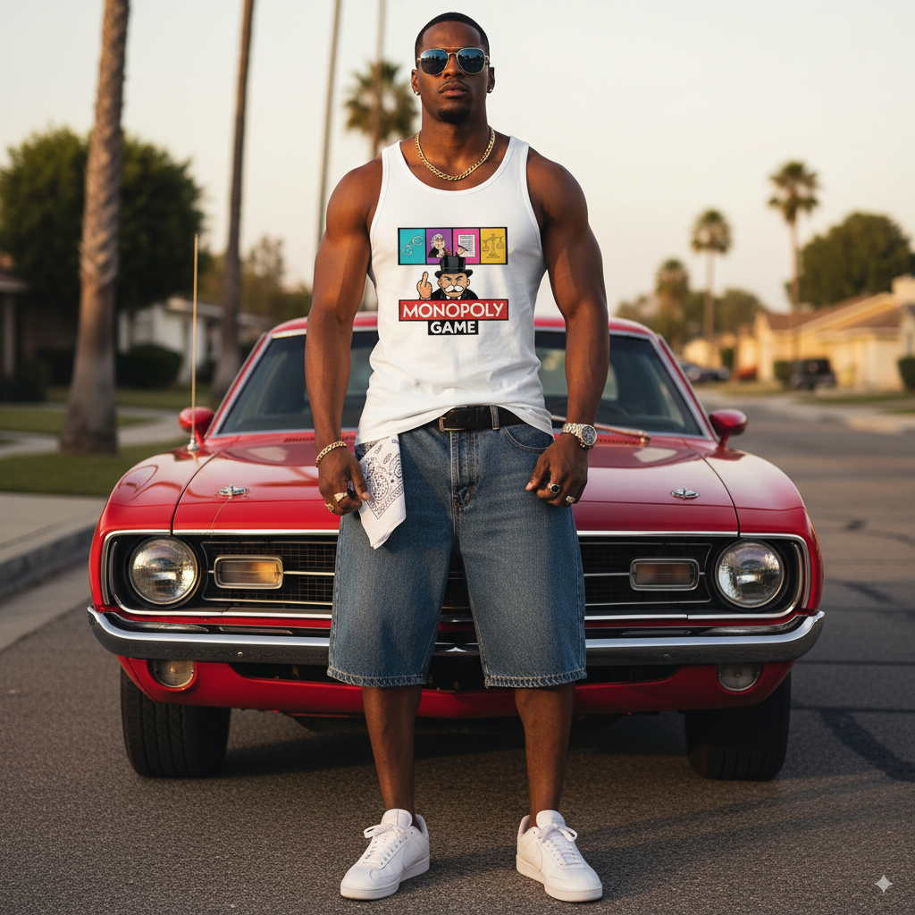 Débardeur Homme  COTON BIO - MONOPOLY GAME