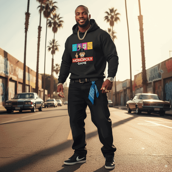 Sweat à capuche Unisexe Oversized  - MONOPOLY GAME - Image