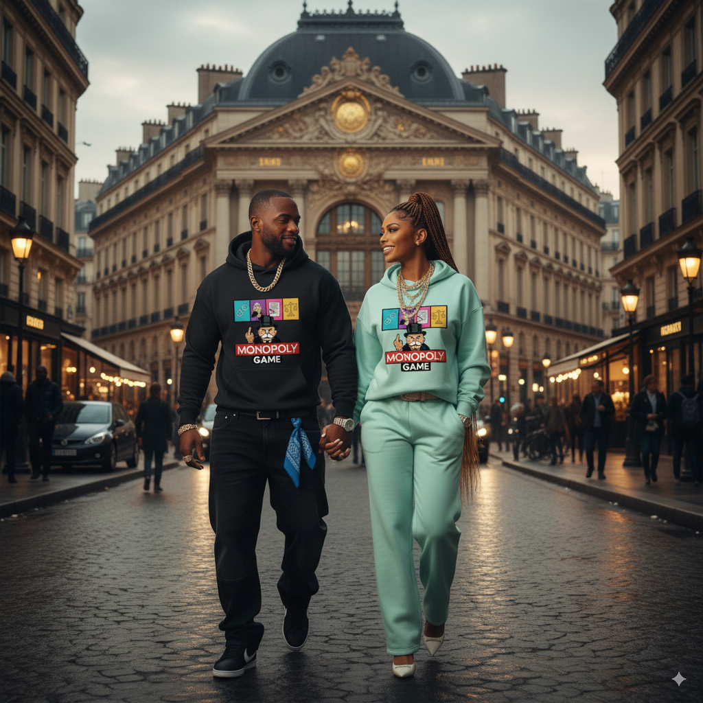 Sweat à capuche Unisexe Oversized  - MONOPOLY GAME